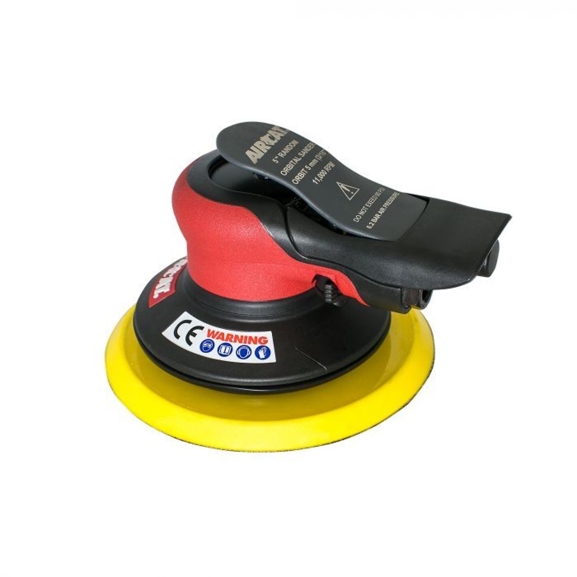 AirCat, NON VAC ORBITAL PALM SANDER, Max. Speed 11000 OPM, Pad Diameter 5 in, Air Inlet Size 1/4 in, Model# 6700-5-336